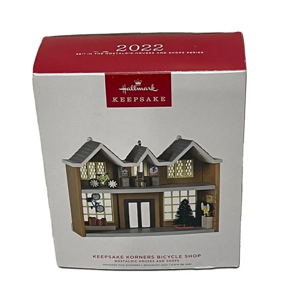 Hallmark 2022 Keepsake Ornament Korners Bicycle Shop Nostalgic Houses and Shops - Picture 4 of 4